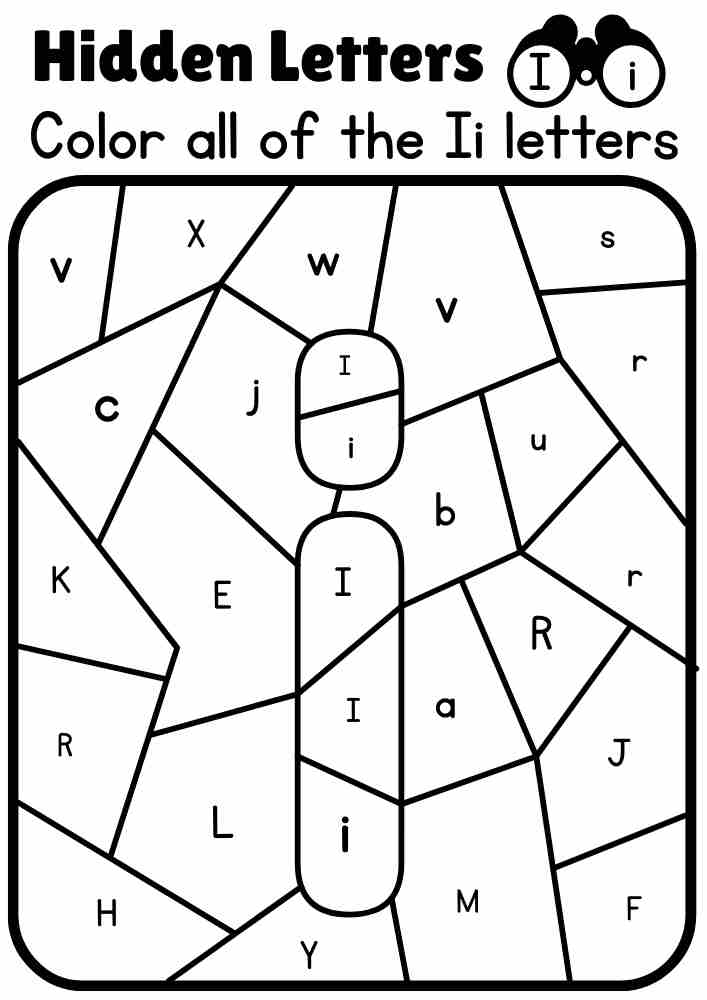 I Small Letter Color All Of The Ii Letters And Find The Hidden Letter I Small Letter Color All Of The Ii Letters And Find The Hidden Letter